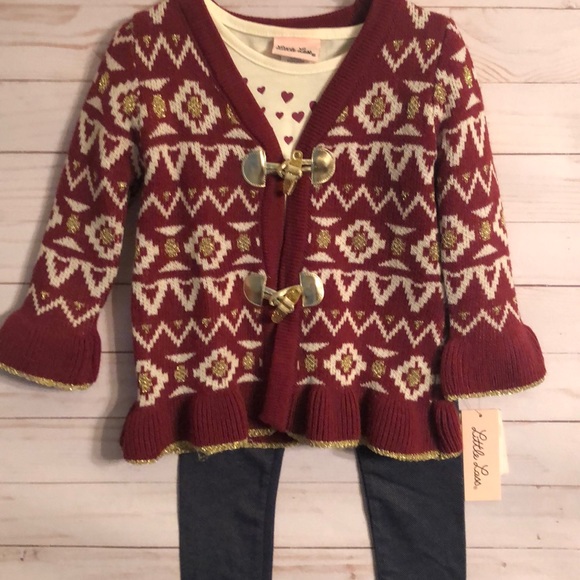 NWT Toddler Girls 3 piece Matching Set